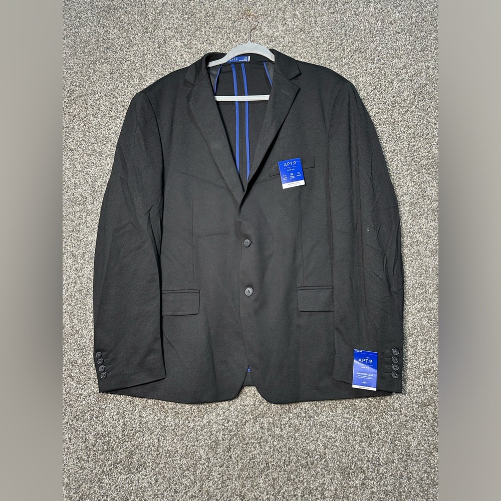 NWT Men's Apt. 9 Premier Flex Slim-Fit Knit Sport Coat Size 48R - Picture 2 of 5